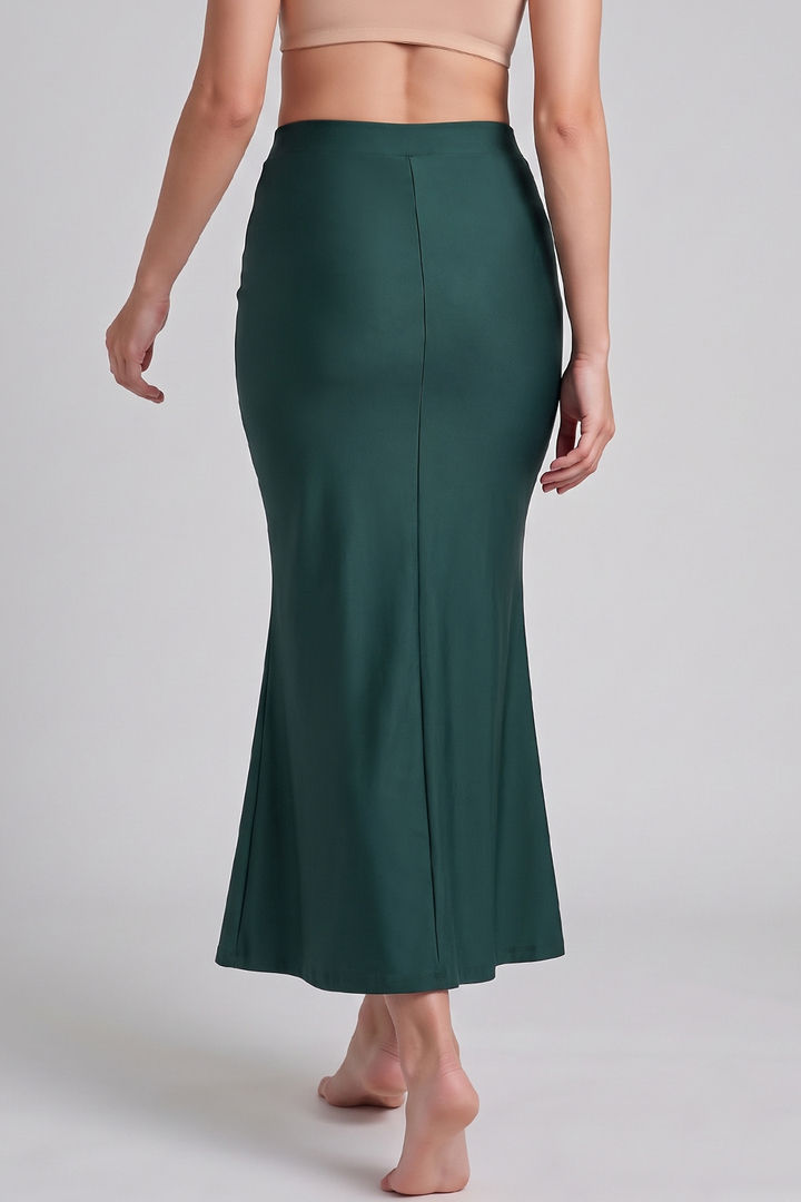 Zivame Shimmer Stretchy Saree Underskirt - Posy Green — image 2